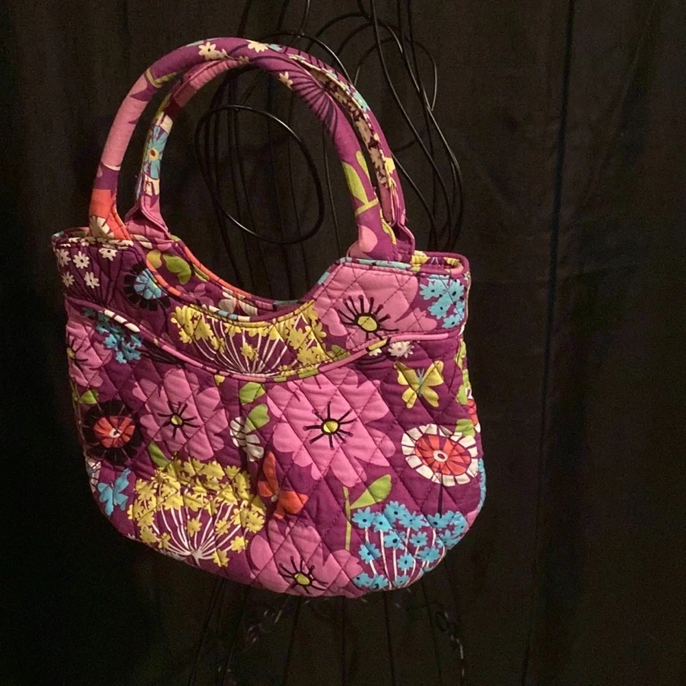 VERA BRADLEY Flutterby retired Pattern Double Handle mini tote small purse​​​ - Picture 2 of 5